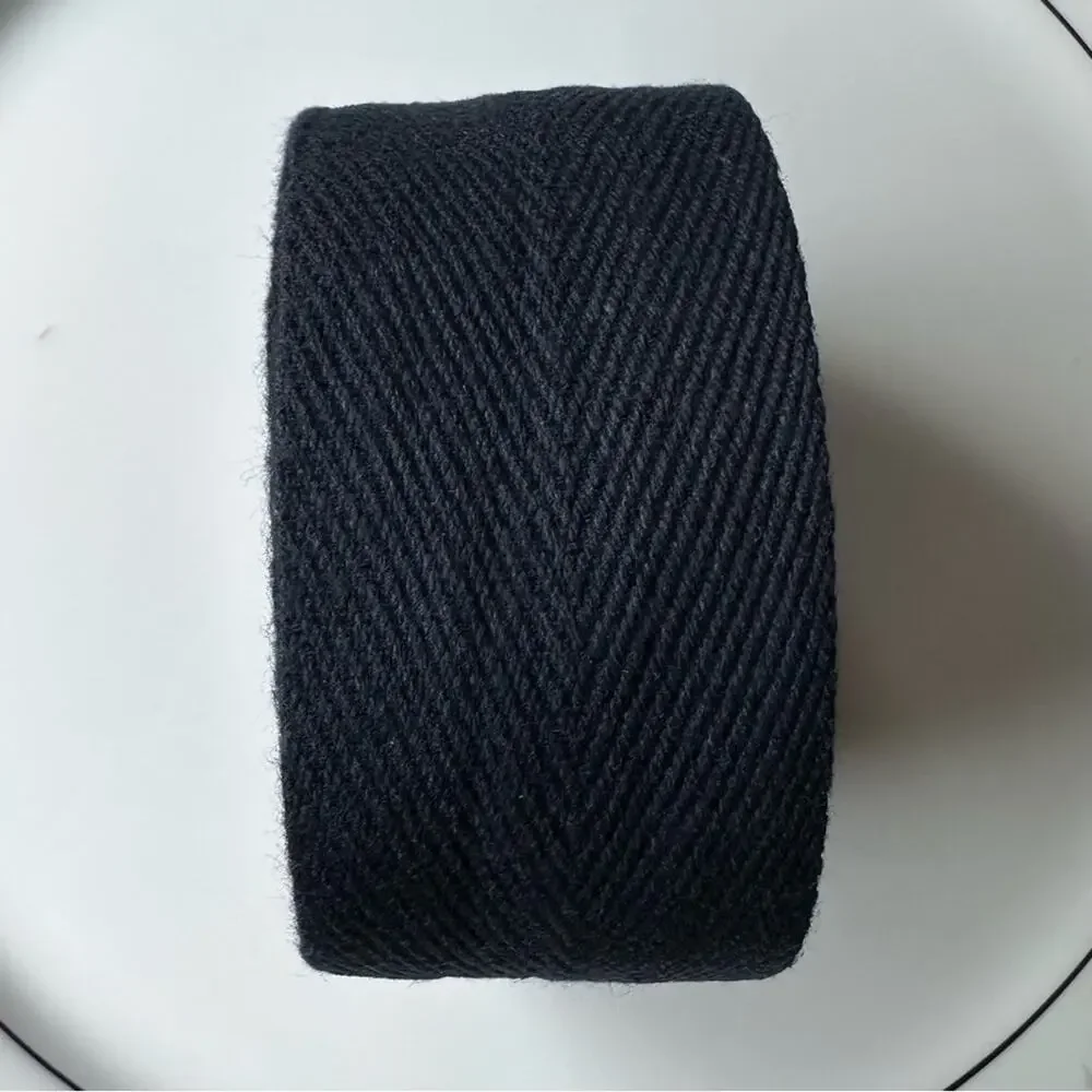 Cotton black Webbing thin 5 yards make your own guitar or purse strap